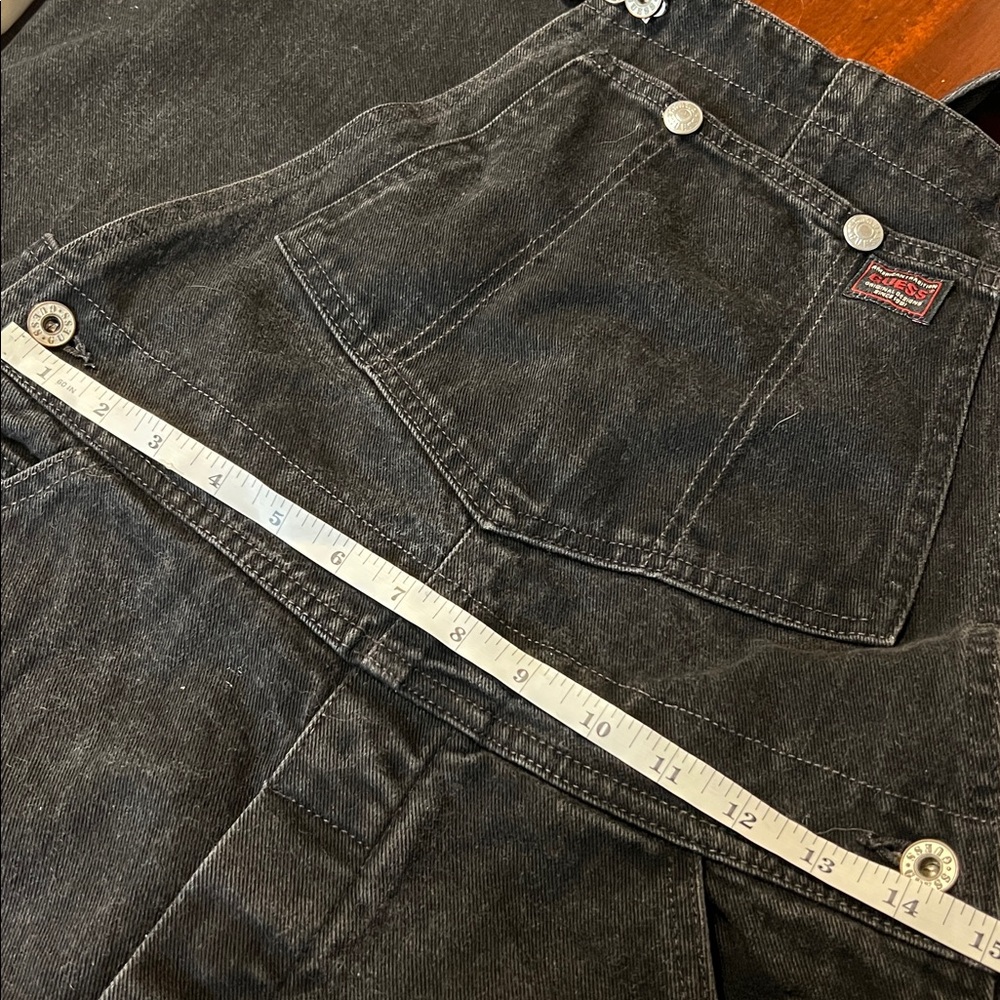 Vintage Guess Charcoal Denim Overalls - Picture 12 of 15